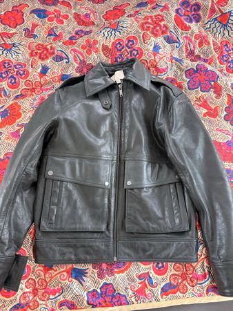 Echtes Leder oversized Jacke , Grösse xs