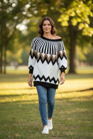 Pull Oversize FERRACHE — Neuf — Taille Unique