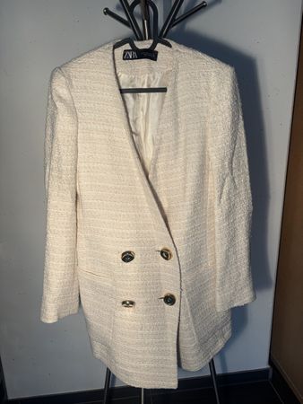 Blazer Zara hellbeige Struktur Grösse XS guter Zustand