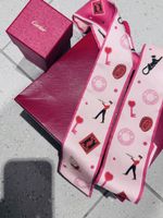 Foulard Cartier rose imprimé neuf avec boîte