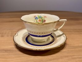 Royal Doulton « Ascot Blue » – tasse & soucoupe