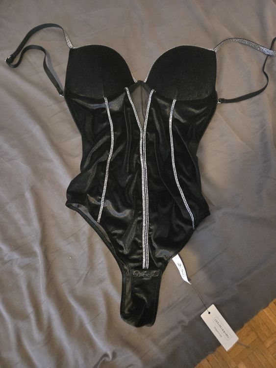 Intimissimi Body Nero Samt & Strass, Gr. 85B/38B, Neu! (Neu und ...