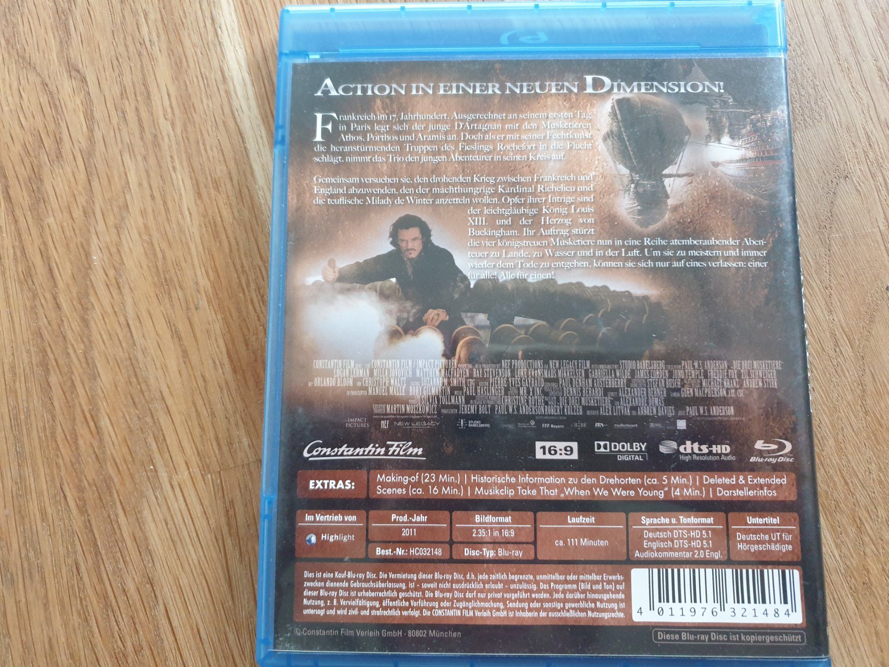 Tutti i DVDs: Die drei Musketiere – Usato da Moosseedorf venduto da Feinbein 1