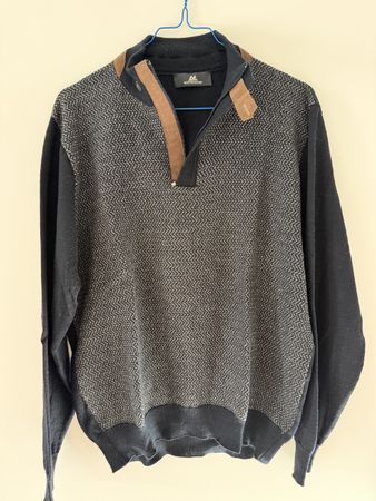 Montechiaro Pullover mit Reissverschluss Wolle Mischung