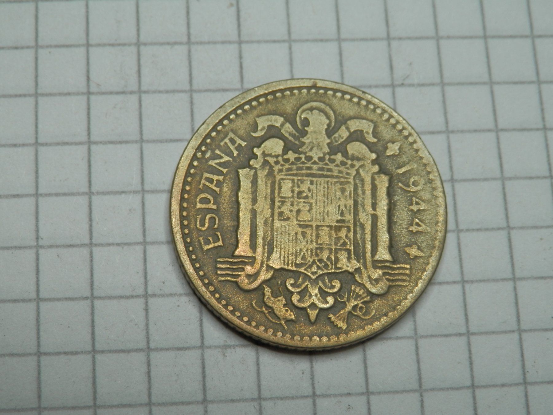 Tutti le monete: Spanien 1 Peseta, 1944 – Usato da Weiach venduto da weiach81