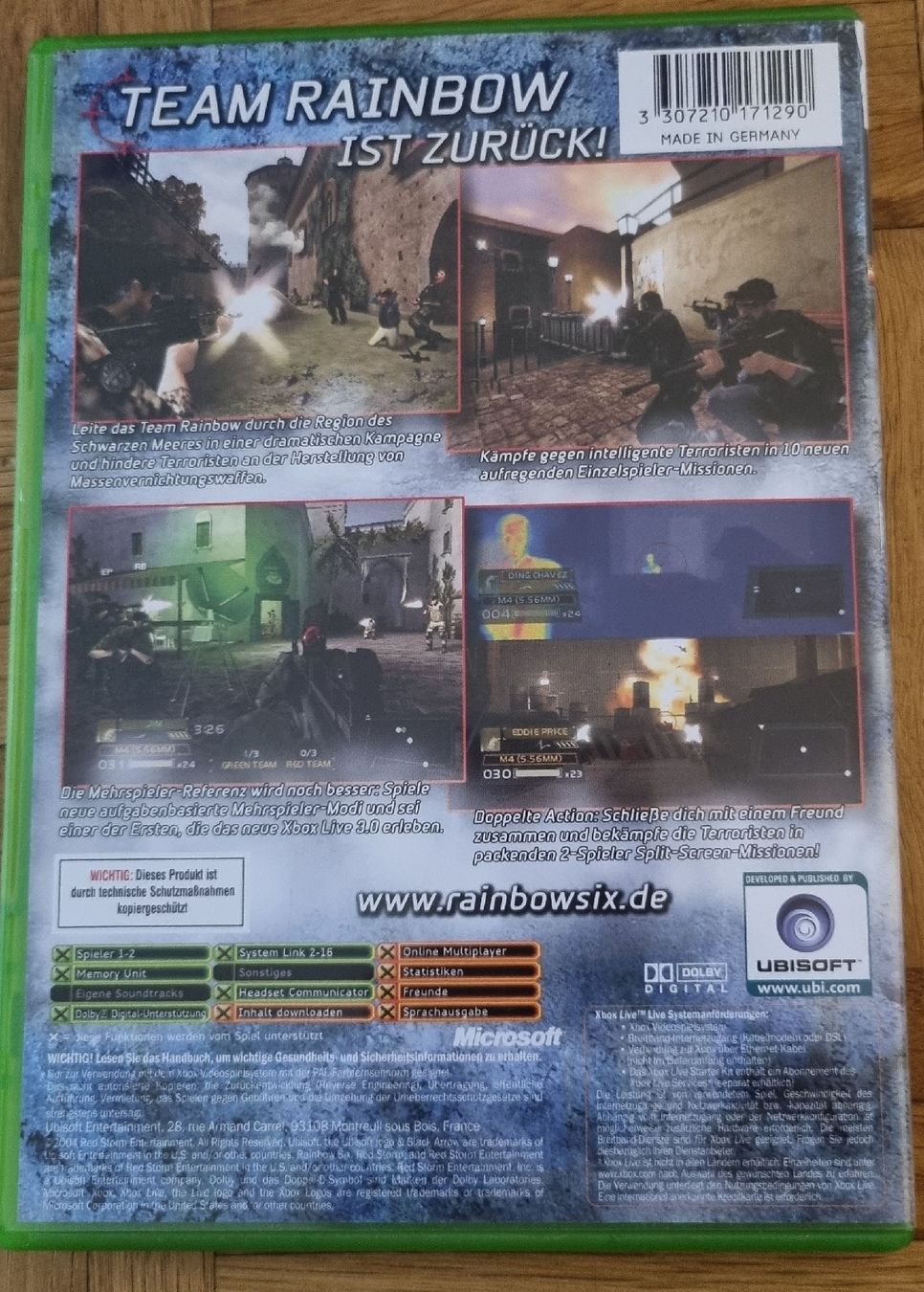 Microsoft Giochi: Tom Clancy's Rainbow Six 3 Black Arrow Xbox – Usato da Kaiseraugst venduto da archstud 1