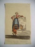 LAUSANNE 1916, TrachtenDarstellung Aquarell
