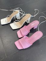Damenschuhe Sandalen rosa weiss grösse 38 und 39