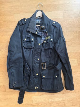 Barbour Wachsjacke schwarz Gr 42