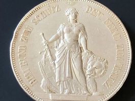 1885 5 Franken Schützentaler Bern Silbermünze Schweiz