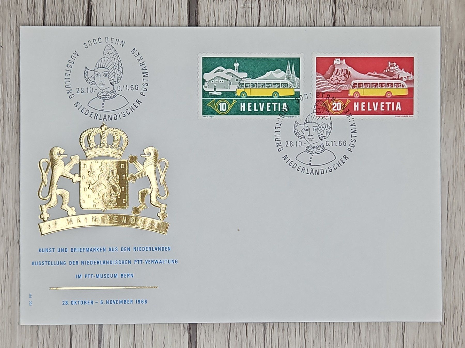 Tutti i francobolli: CL09 Enveloppe + Timbre Suisse 1966 – Usato da Cousset venduto da Patrick_Collections