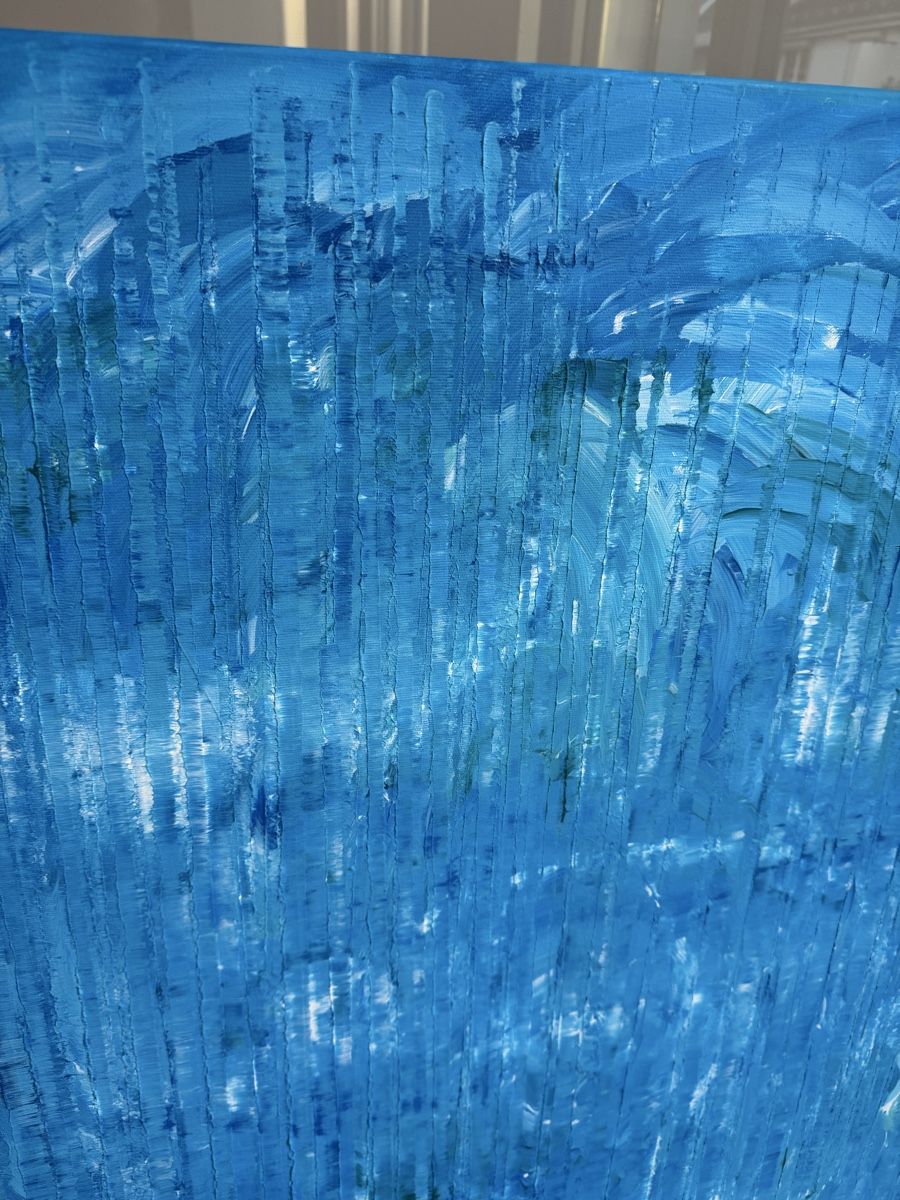 Dipinti: Schweizer Kunst Abstrakt Aqua Blau 100x80cm – Nuovo (secondo la descrizione) da Zürich venduto da LuxuryJewellery 3
