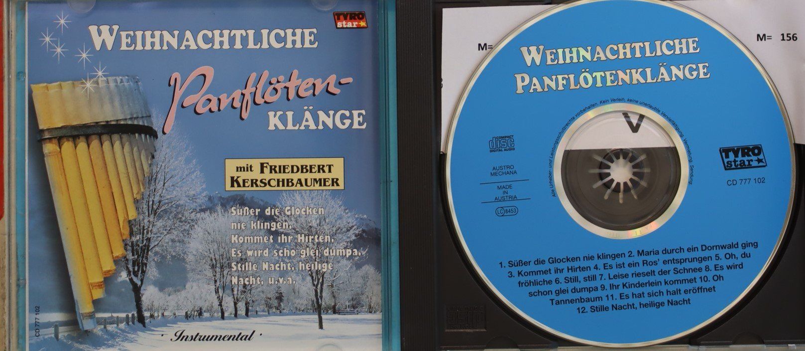 CD: Friedbert Kerschbaumer - Weihnachtliche Panflöten-Klänge – Usato da Luzern venduto da CONTENTI 1