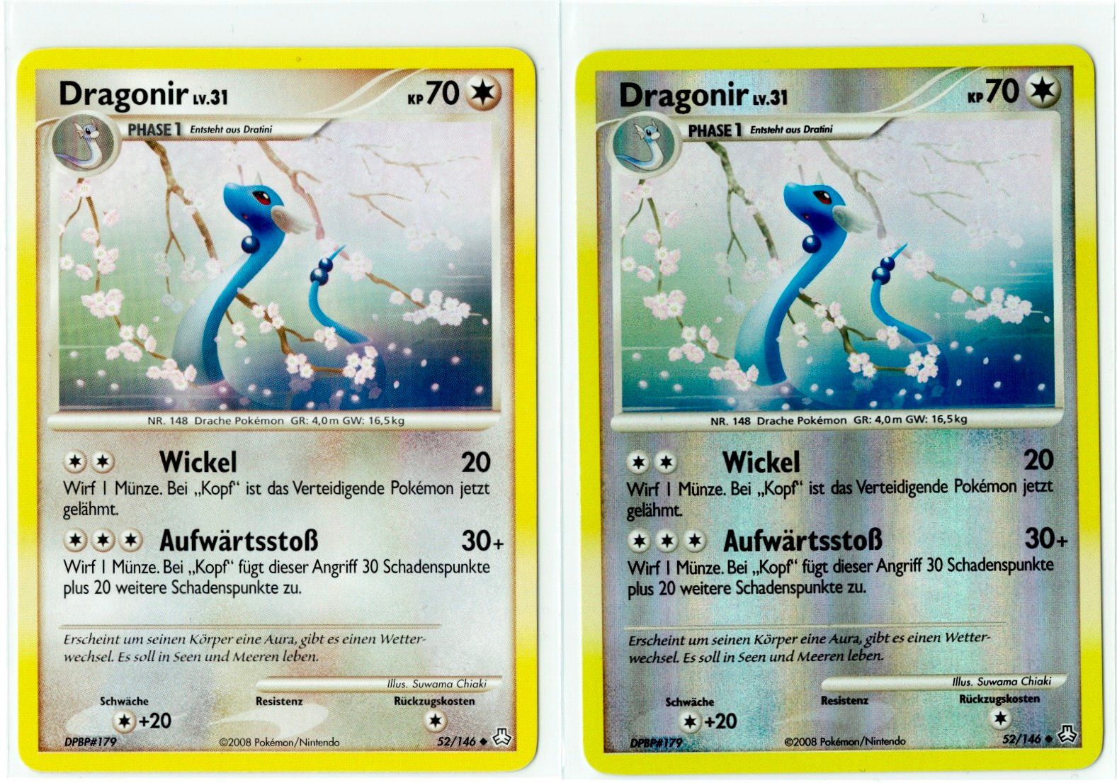 Pokémon Sammelbilder & Trading cards: Dragonir Uncommon & Reverse Holo 52 – Gebraucht aus Zürich von PACE79