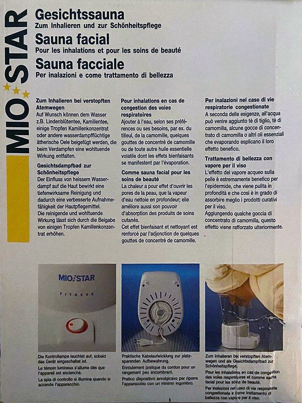 Migros Cura del viso: Gesichtssauna von Mio Star / Migros – Usato da Aarau venduto da Rdodger 7