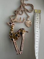 Neu Kette Elch Weihnachten Goldfarbend
