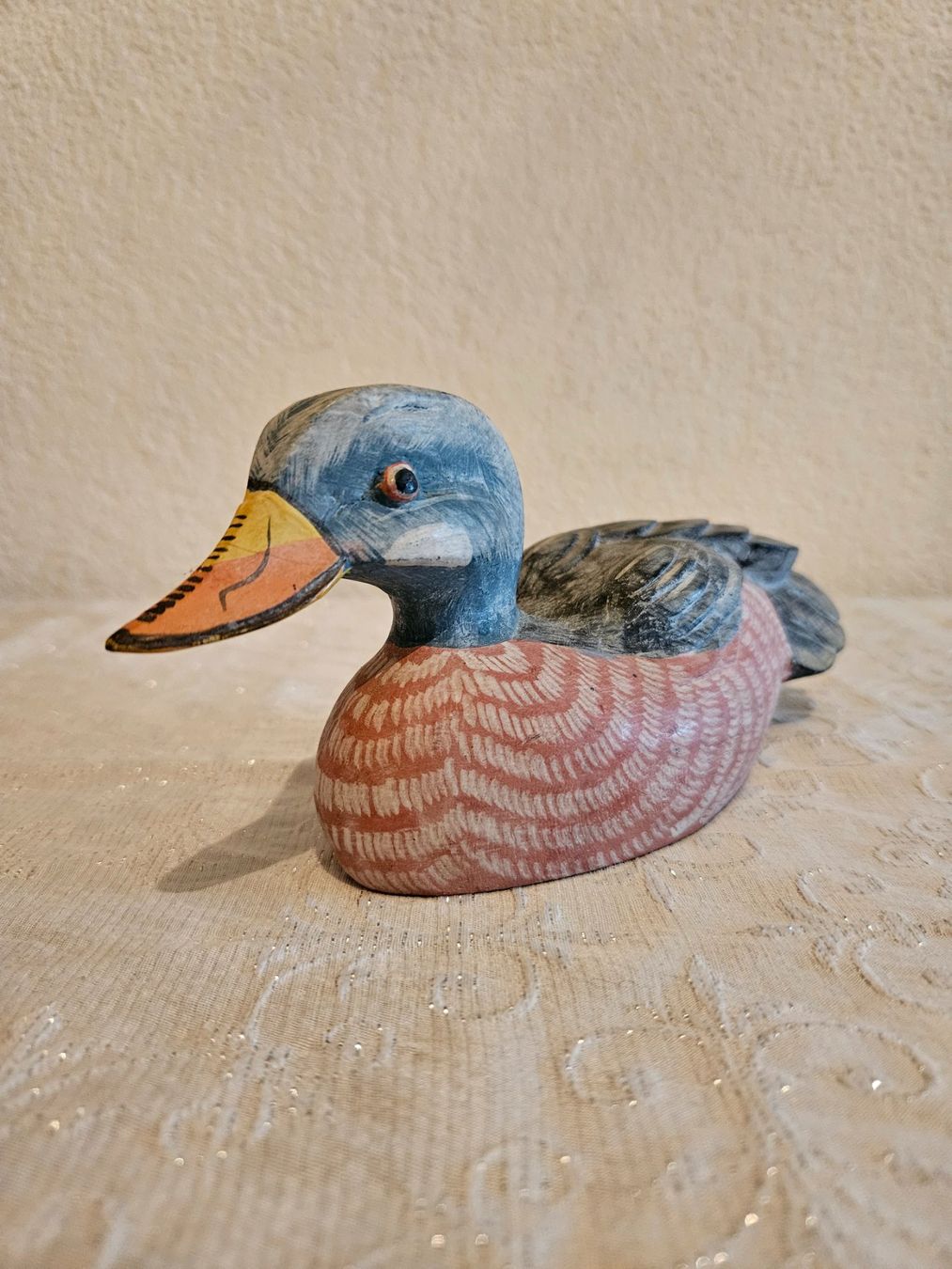Figuren: Holzente, dekorative Vintage-Schnitzarbeit – Gebraucht aus Wittenbach von anzo4 4