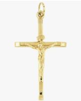 Kreuz 14 Karat Gold mit kette s925