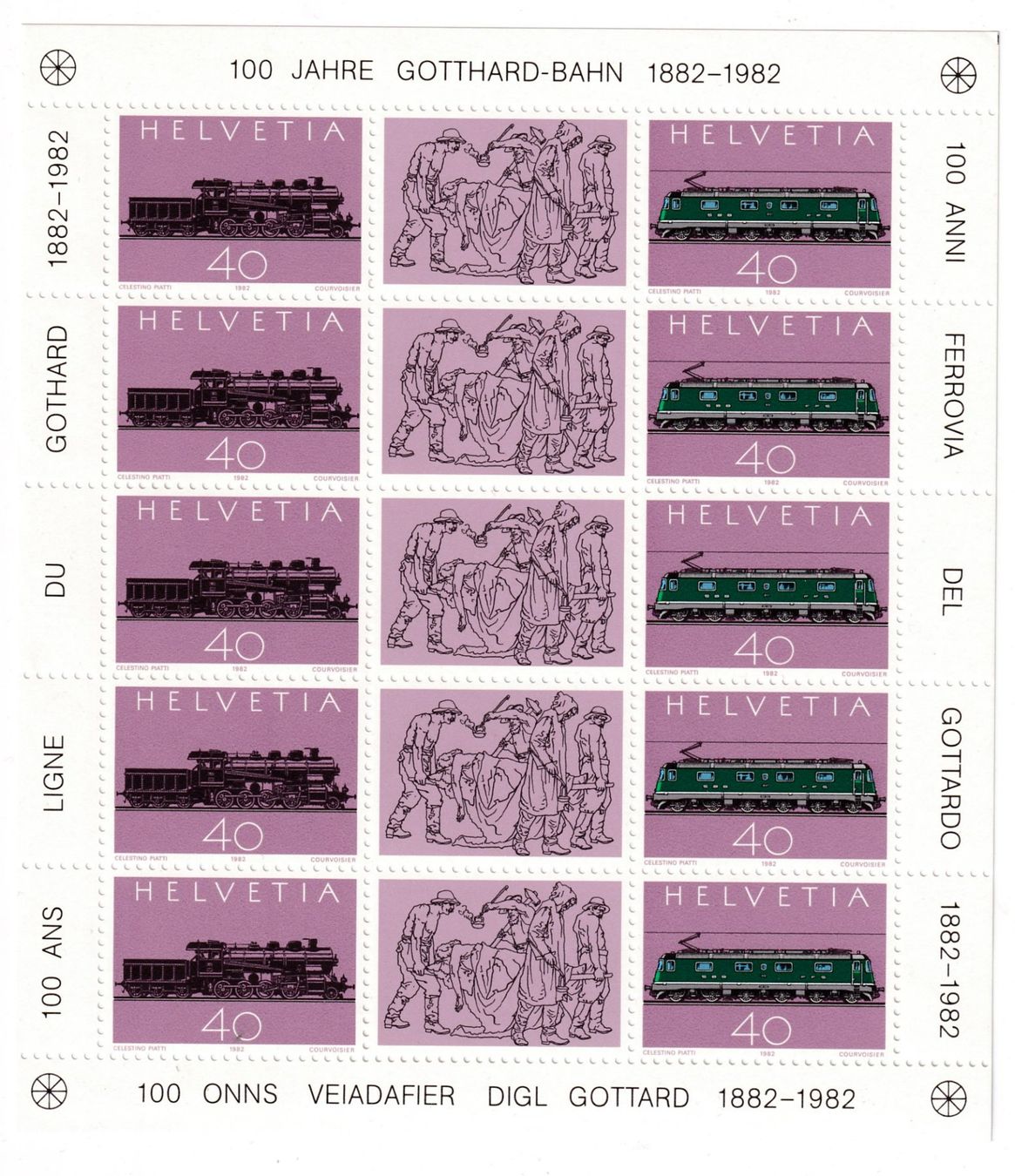 Tous les timbres: Sonderblock 1982 ungestempelt – Neuf (Voir description) à Neuchâtel par karlpierrino