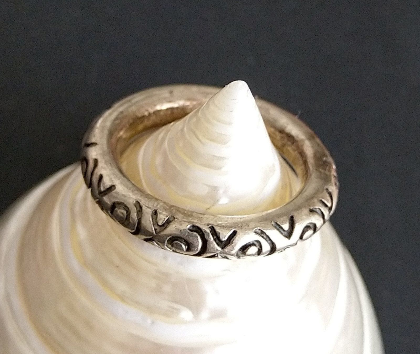 Anelli: XL  ORNAMENTIERTER RING IN 925 SILBER – Usato da Romanshorn venduto da BoutiqueA