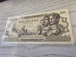 Rumänien Banknote 100 Lei 1947 in Schutzhülle erhalten