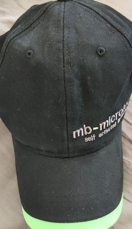Baseball Cap mb-microtec schwarz gruen gebraucht