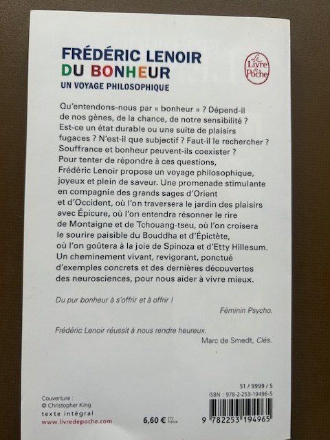Libri: Frédéric Lenoir - Du bonheur – Usato da Chambésy venduto da Luna1292 1