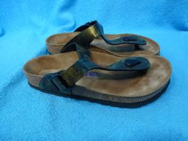 BIRKENSTOCK SCHUHE SANDALEN GR 38 2 X GETRAGEN ZEHENTRENNER