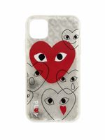 PLAY Comme des Garçons Handyhülle mit Herzmotiv Transparent