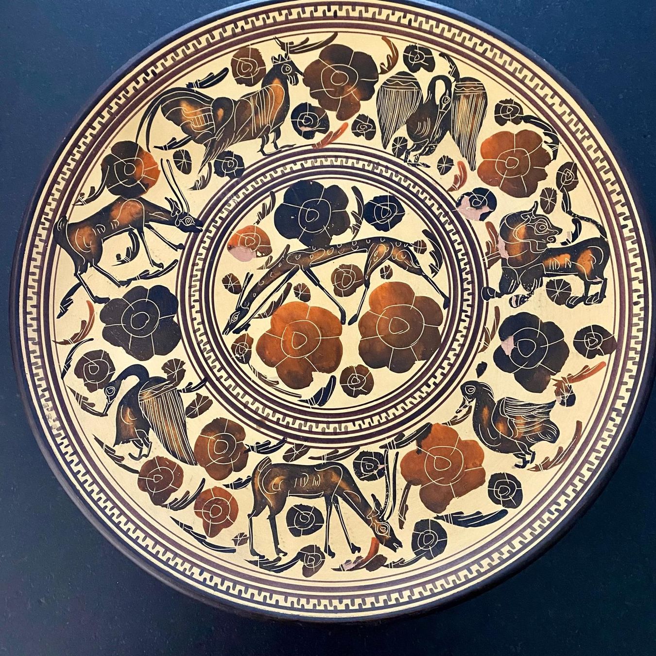 Piatti: Wandteller, Terracotta,  Korinthische Kunst – Usato da Krauchthal venduto da SamsPuce