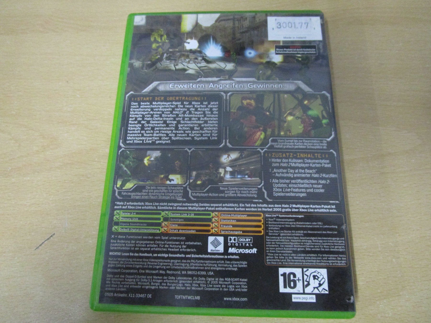 Microsoft Spiele: Halo 2 Multiplayer Karten Paket Microsoft Xbox XBOX – Gebraucht aus Goldau von agestuffer 1