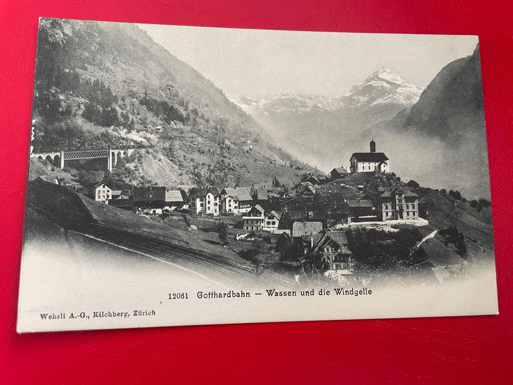 Cartoline postali: Gotthardbahn - Wassen und die Windgelle – Usato da St-Légier-La Chiésaz venduto da Theo005