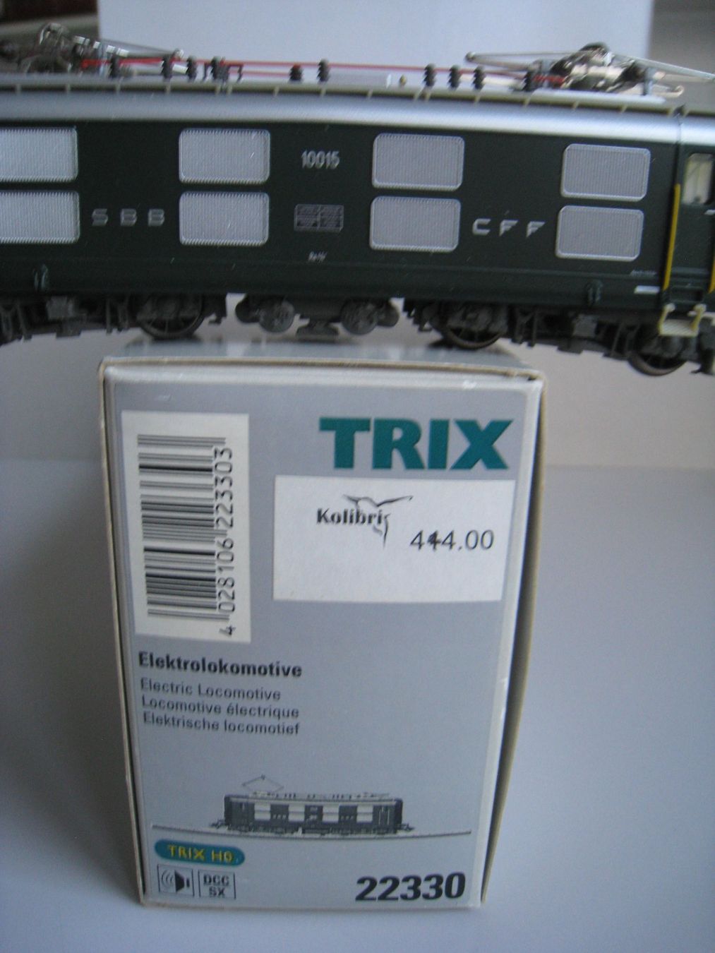 Trix Modellini di ferrovie: Trix Re 4/4 I 10015 Düsengitter grün, mit DDC Decoder, 22330 – Usato da Buchs ZH venduto da swiss-train