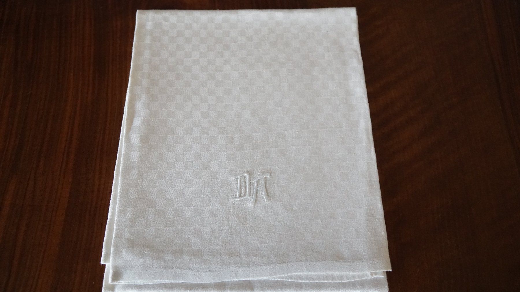 Strofinacci: Geschirrtücher Seidendamast Monogram – Nuovo (secondo la descrizione) da Bern venduto da Antikbatik 3