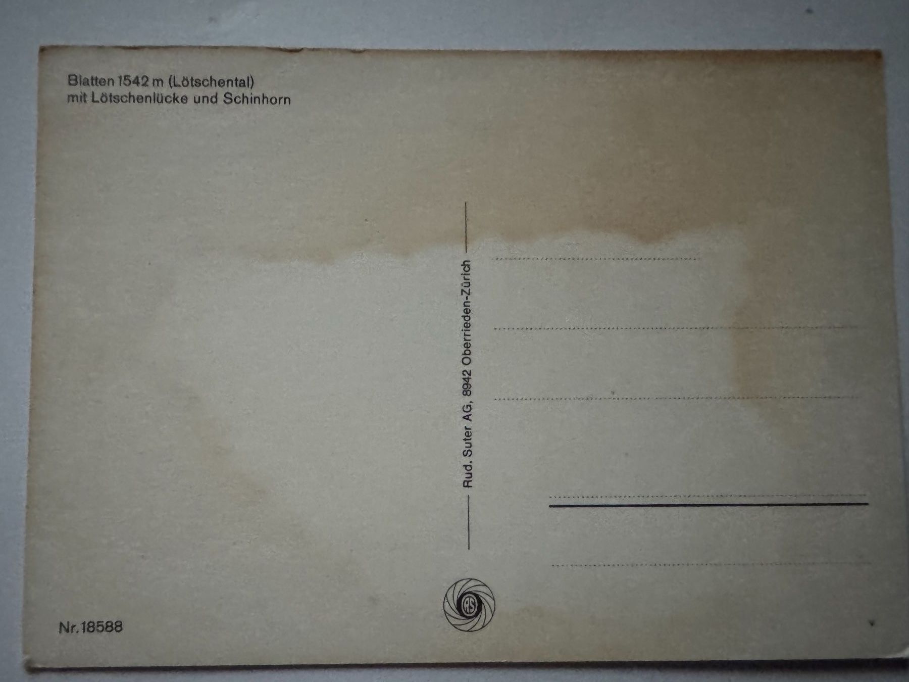 Cartoline postali: BLATTEN - Lötschental mit Lötschenlücke - Ansichtskarte – Usato da Tegerfelden venduto da siebenmacky 1