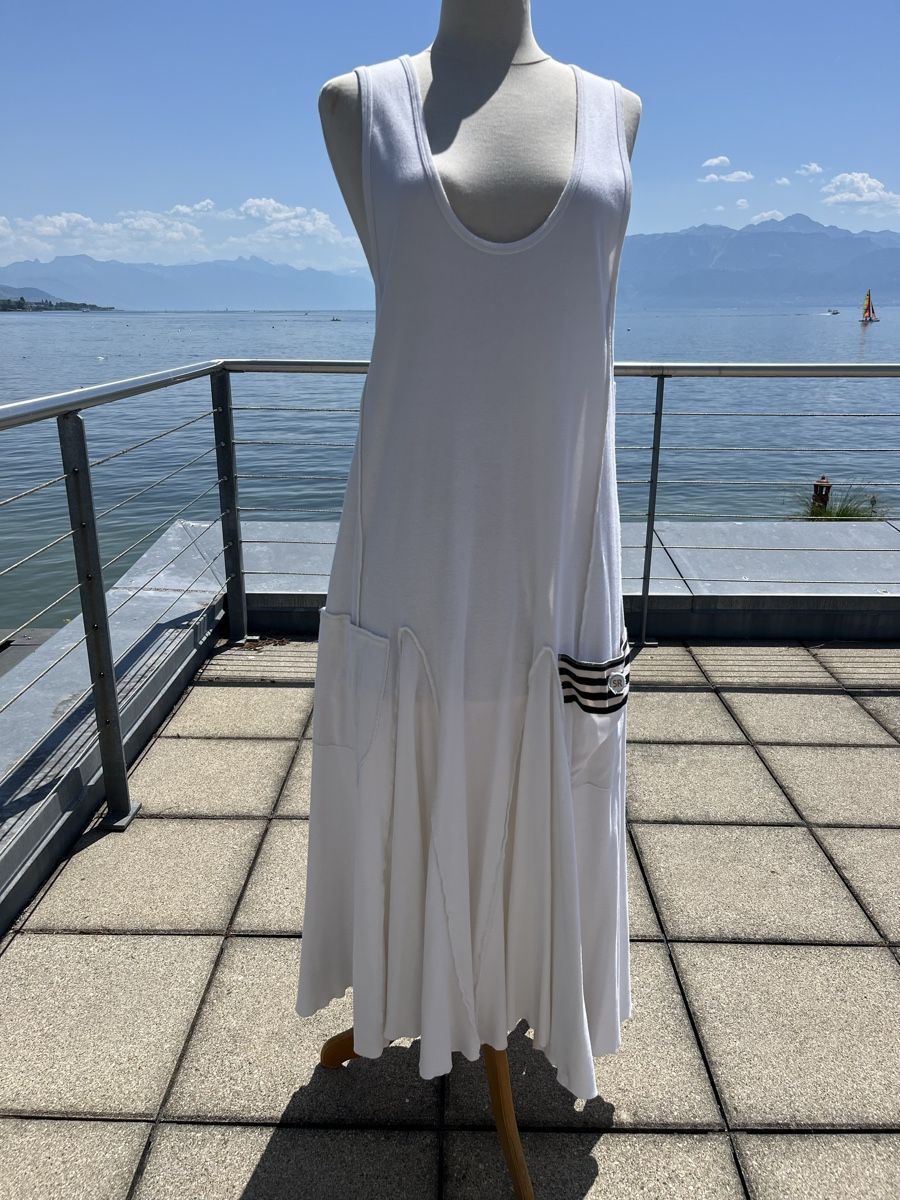 Robes: Robe d'été Sonia Rykiel blanc taille M – D'occasion à St-Sulpice VD par Twin5