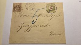 1898 Tax Brief Kernenried 5 Rp. Vollstempel