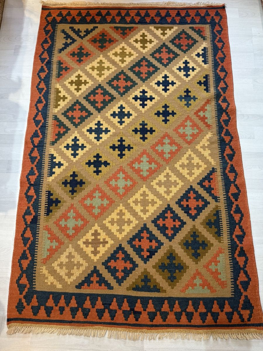Kelim Tappeti: Echter Orientteppich / Kelim, 101x162 cm, – Nuovo e nell'imballaggio originale da Büron venduto da Filadefia-888 1