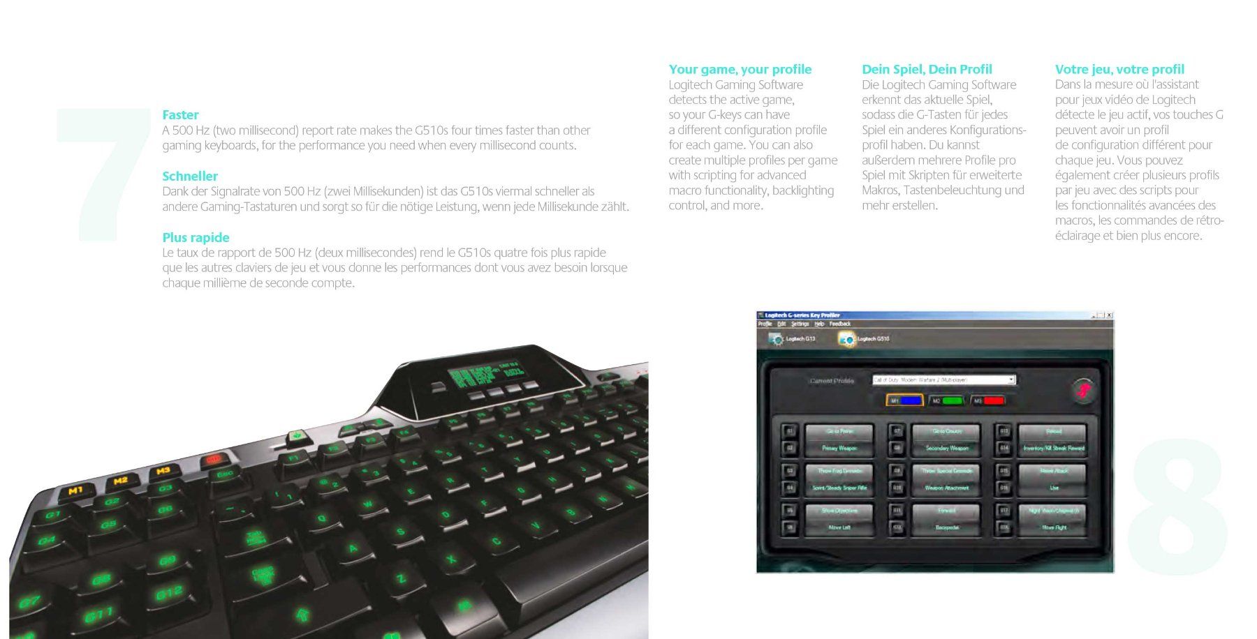 Logitech Tastiere: Logitech G510S Gaming Keyboard TipTop - SELTEN – Usato da Thun venduto da videogeek 8