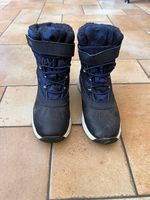 Winterstiefel Gr. 34, schwarz-blau