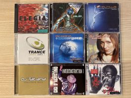 9 Musik CDs Trance Dance Gigi D'Agostino Tatana Konvolut