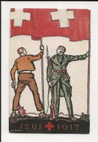 AK 1917 Bundesfeier Postkarte