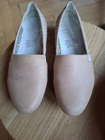 schöne Halbschuhe beige Loafer Rieker 38 (37) NE