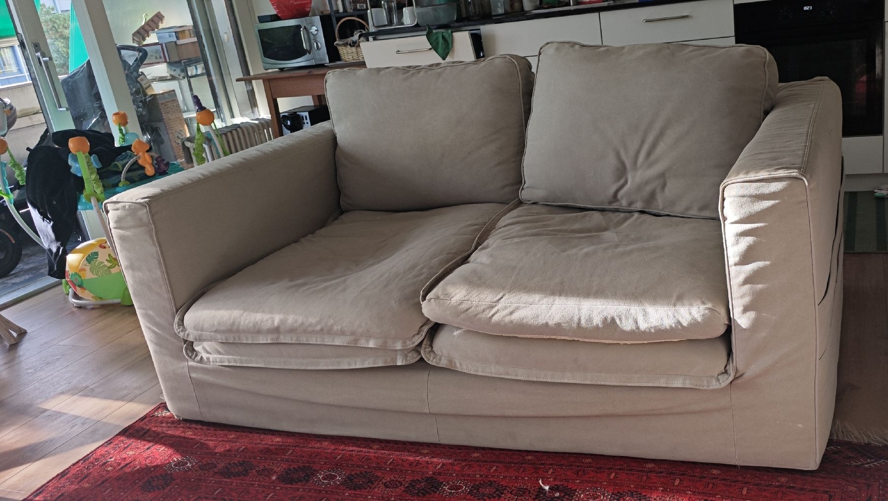 Divani: Comfortable Couch Sofa Noelia beige 180 cm Breite – Usato da Bern venduto da Khalid6666