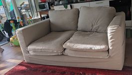 Comfortable Couch Sofa Noelia beige 180 cm Breite