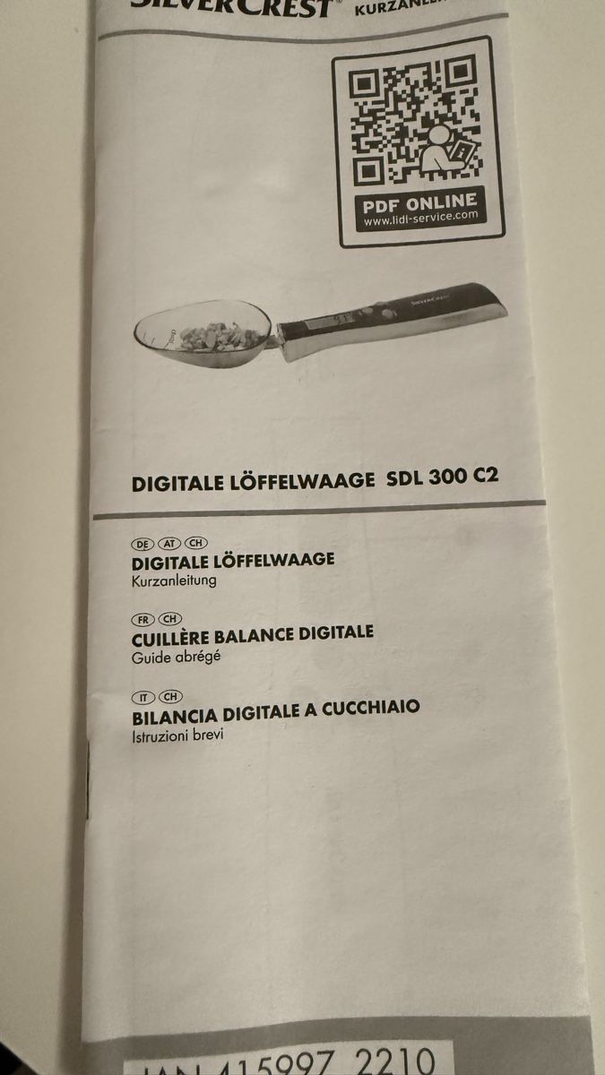 SilverCrest Laborzubehör: Digitale Löffelwaage SilverCrest SDL 300 C2 – Gebraucht aus Hochdorf von Lilporto 1