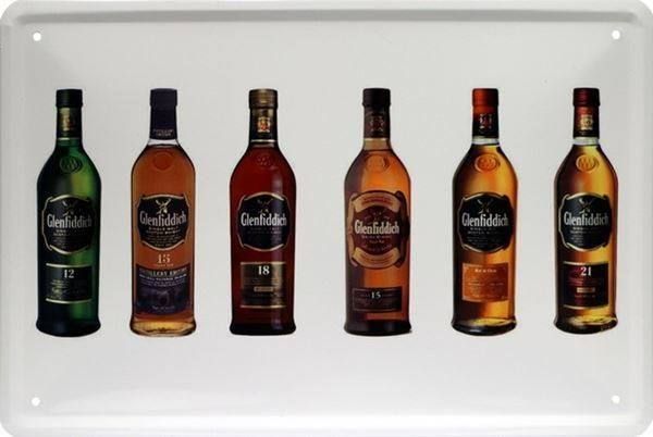 Insegne: Blechshcild-GLENFIDDICH BOTTLES-SCOTCH W – Nuovo e nell'imballaggio originale da Rupperswil venduto da big-one-sale