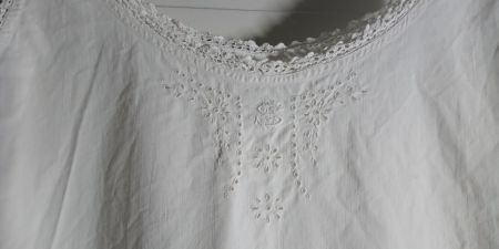Antikes Spitzenkleid Unterkleid Tracht Handgenäht 1900 1930