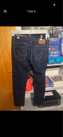 Jean bleu foncé homme