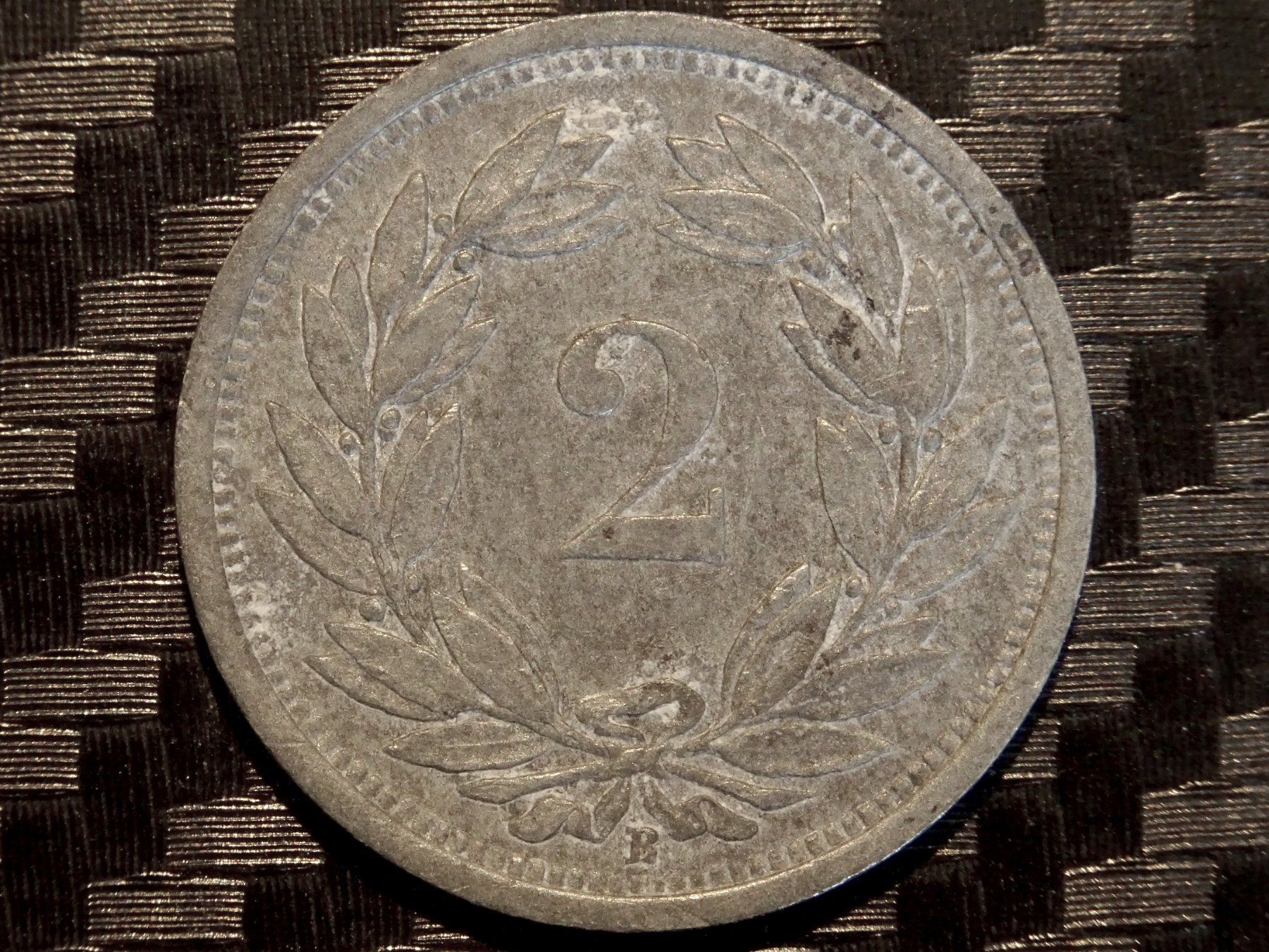 Tutti le monete: 1944 - 2 cts. 8.08 Mio. 2.41gr!!! – Usato da Courgenay venduto da ZubR237 1